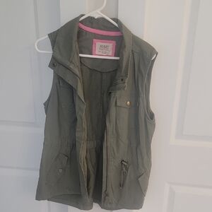Ashley by 26 International Olive Utility Vest
